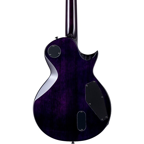 ESP LTD EC-1000 Quilted Maple Left-Handed Electric Guitar See Thru Purple