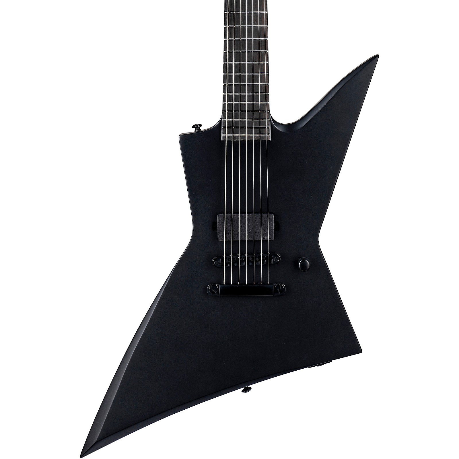 ESP LTD EX-7 Baritone Black Metal 7-String Electric Guitar Black Satin ...