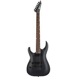ESP LTD MH-1000 Baritone Left-Handed Electric Guitar Black Satin