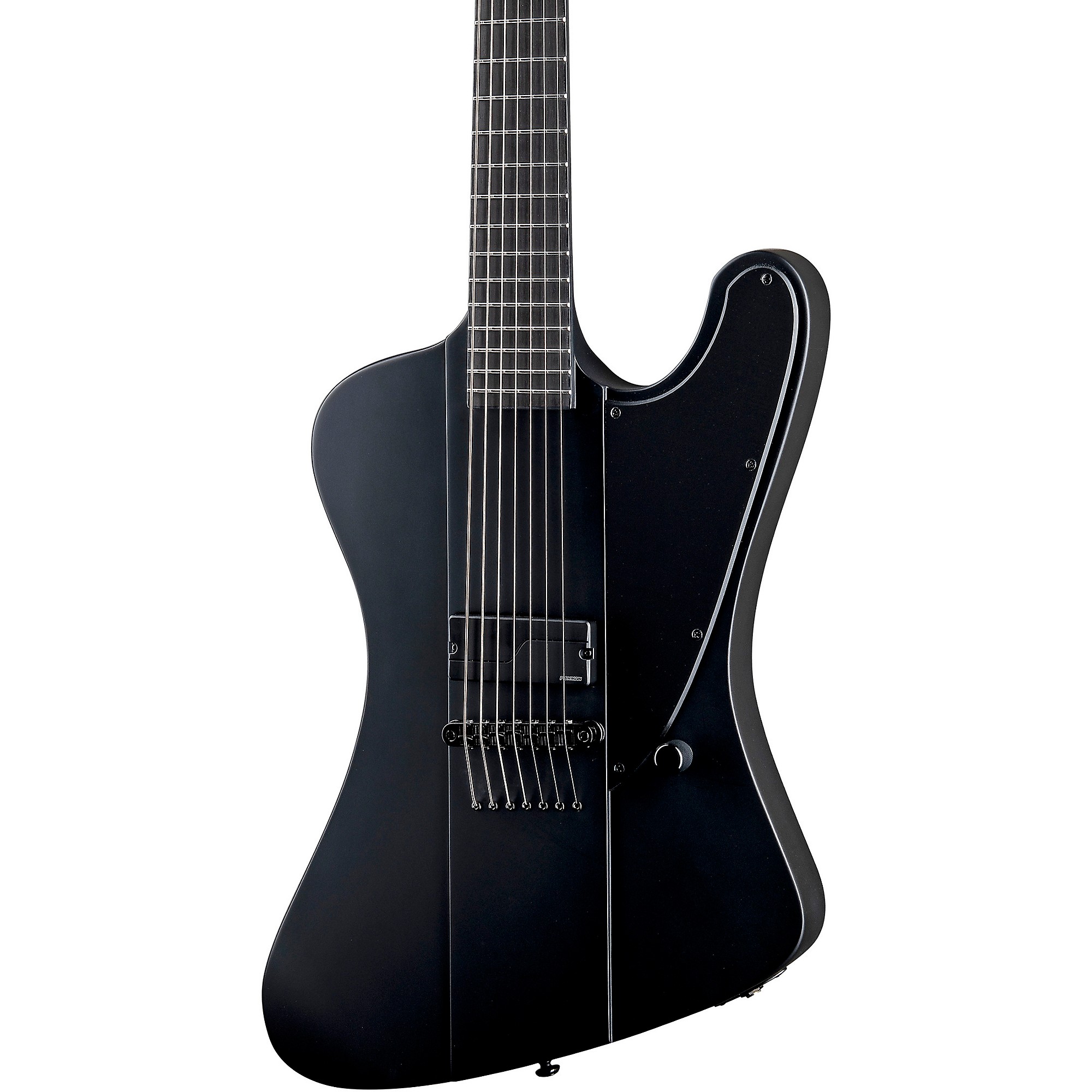 ESP LTD Phoenix-7 Baritone Black Metal Electric Guitar Black