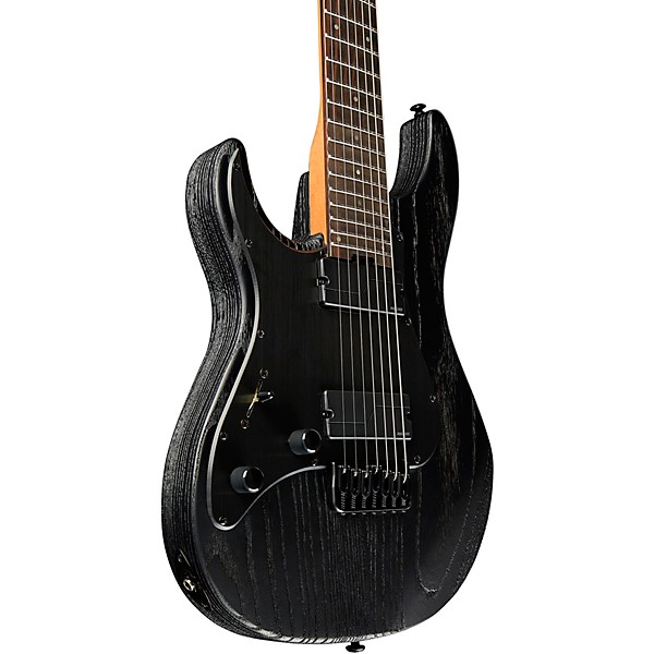ESP LTD SN-1007 Baritone HT 7-String Left-Handed Electric Guitar Black Blast