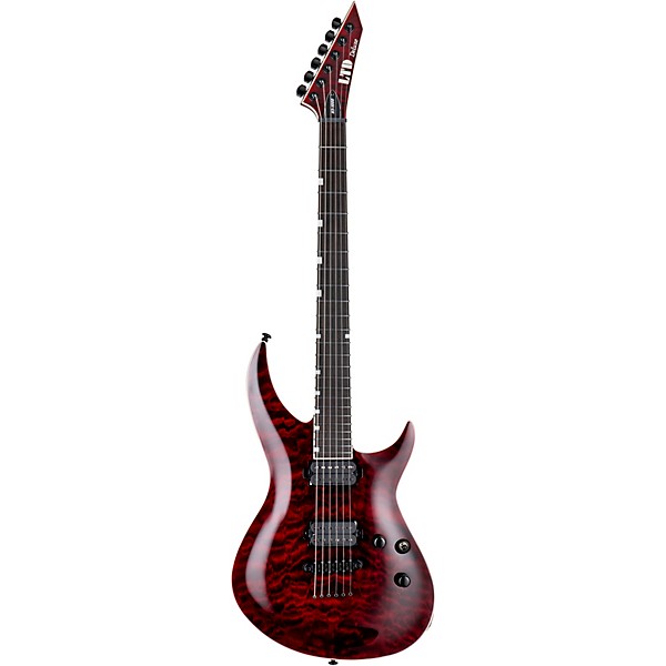 ESP LTD H3-1000 Quilted Maple Electric Guitar See Thru Black