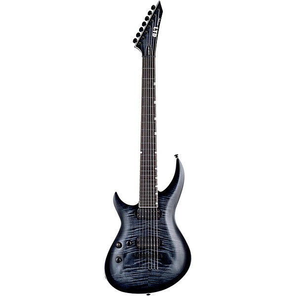 ESP LTD H3-1007 Baritone 7-String Left-Handed Electric Guitar See Thru Black Sunburst