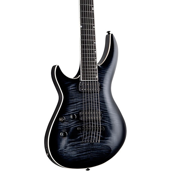 ESP LTD H3-1007 Baritone 7-String Left-Handed Electric Guitar See Thru Black Sunburst