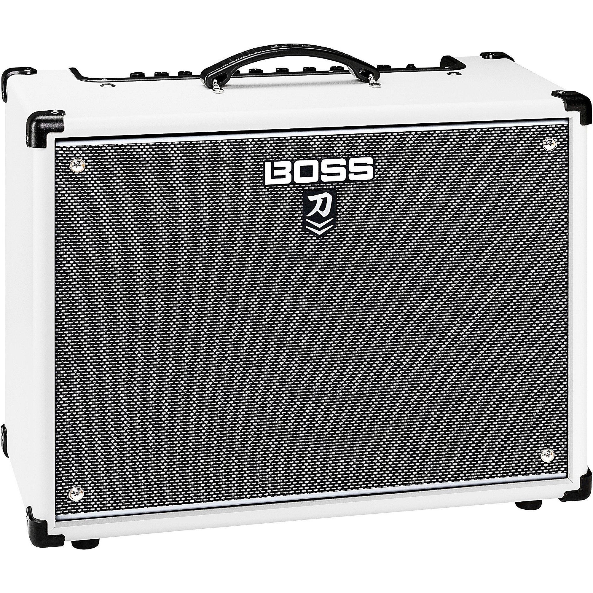 BOSS Limited-Edition Katana KTN-100 MkII 100W 1x12 Gray Cloth Guitar Combo Amplifier White | Guitar Center