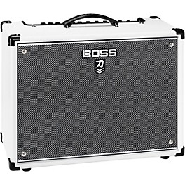 BOSS Limited-Edition Katana KTN-100 MkII 100W 1x12 Gray Grille Cloth Guitar Combo Amplifier White