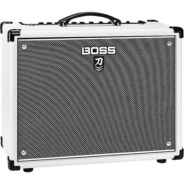 BOSS Limited-Edition Katana KTN-50 MkII 50W 1x12 Gray Grille Cloth Guitar Combo Amplifier White