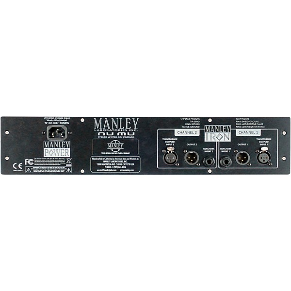 Manley Nu Mu Stereo Compressor Limiter