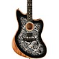Fender American Acoustasonic Jazzmaster Limited-Edition Acoustic-Electric Guitar Black Paisley thumbnail