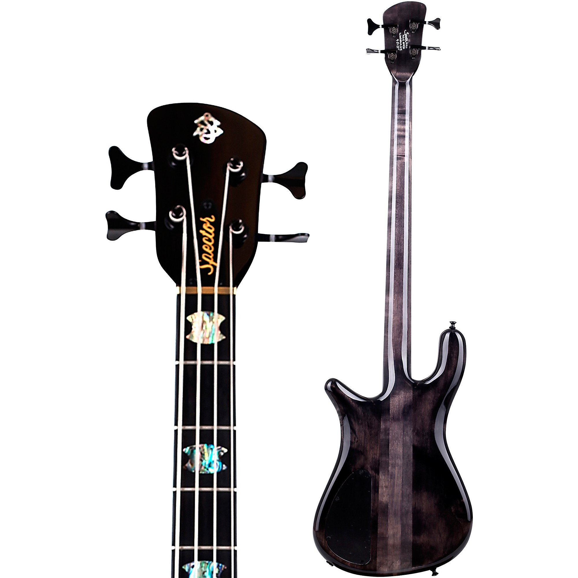Electric Bass Guitar Spector NS-4H2 USA Spalted Maple Top