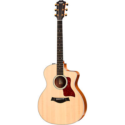 Taylor 214Ce Dlx Grand Auditorium Acoustic-Electric Guitar Natural for sale
