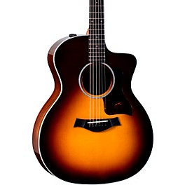 Taylor 214ce DLX Grand Auditorium Acoustic-Ele... Taylor 214ce DLX Grand Auditorium Acoustic-Electric Guitar Tobacco Sunburst