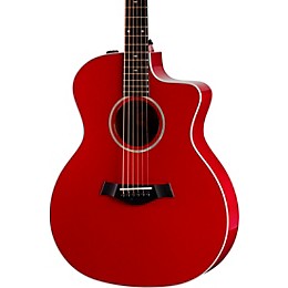 Taylor 214ce-Red DLX Grand Auditorium Acoustic-Electric Guitar Red