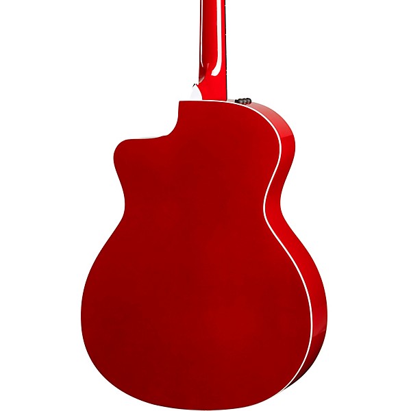 Taylor 214ce-Red DLX Grand Auditorium Acoustic-Electric Guitar Red