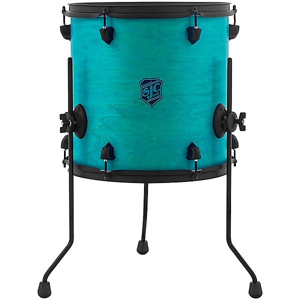 SJC Pathfinder Floor Tom 14 x 14 in. Miami Teal Satin