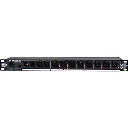 American DJ D4 Branch RM Single Rack Space, 4-way Distributor/Booster with 3-pin and 5-pin XLR Input and Output Jacks