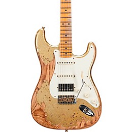 Fender Custom Shop Limited-Edition Nashville Ash-V '57 Stratocaster HSS Super Heavy Relic Electric Guitar Gold Sparkle