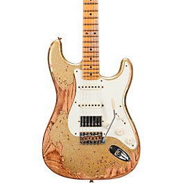 Fender Custom Shop Limited-Edition Nashville Ash-V '57 Stratocaster HSS Super Heavy Relic Electric Guitar Gold Sparkle