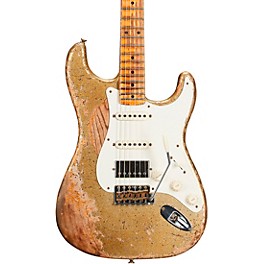 Fender Custom Shop Limited-Edition Nashville Ash-V '57 Stratocaster HSS Super Heavy Relic Electric Guitar Gold Sparkle