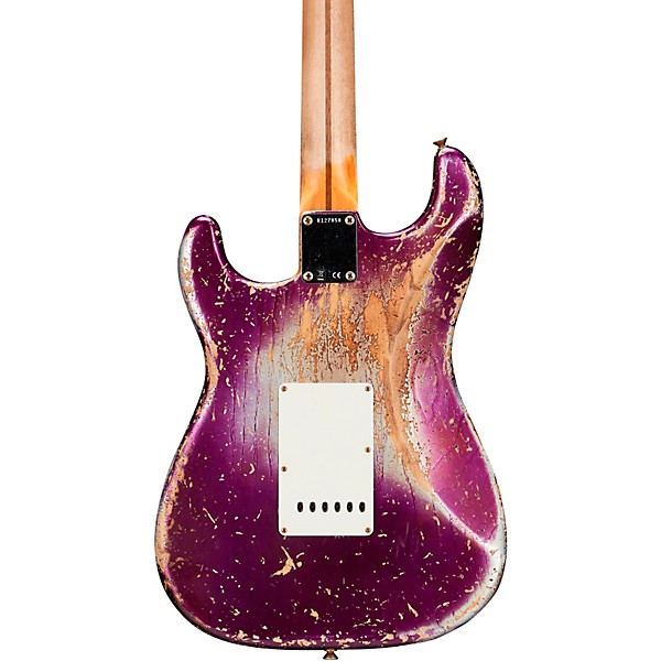 Fender Custom Shop Limited-Edition Nashville Ash-V '57 Stratocaster HSS Super Heavy Relic Electric Guitar Purple Metallic