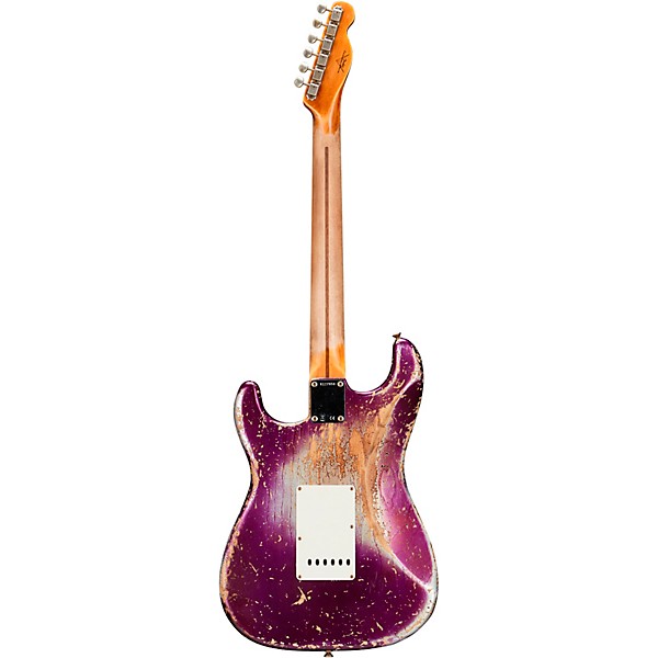 Fender Custom Shop Limited-Edition Nashville Ash-V '57 Stratocaster HSS Super Heavy Relic Electric Guitar Purple Metallic