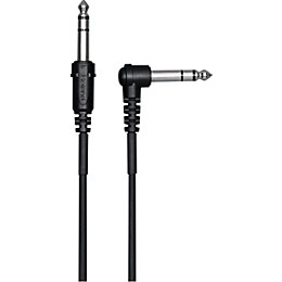 Roland 1/4" TRS to 1/4" TRS Balanced Interconnect Straight to Angle V-drums Trigger Cable 5 ft. Black