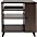 ... Gator GFW-ELITESIDECAR Elite Furniture Series Rolling Rack Sidecar Cabinet with Configurable Rack Space & Shelving Dark Walnut