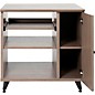 Gator GFW-ELITESIDECAR Elite Furniture Series Rolling Rack Sidecar Cabinet with Configurable Rack Space & Shelving Gray