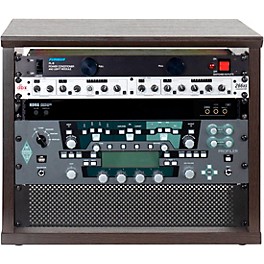 Gator Elite Series Furniture Desktop 8U Studio ... Gator Elite Series Furniture Desktop 8U Studio Rack 8 RU Space Dark Walnut