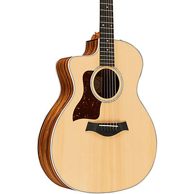 Taylor 214Ce Dlx Grand Auditorium Left Handed Acoustic-Electric Guitar Natural for sale