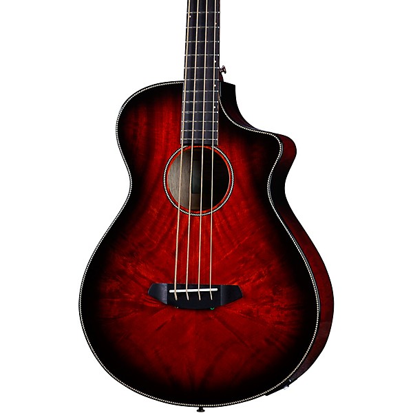 Breedlove Pursuit Exotic S Concert CE Myrtlewood Acoustic-Electric Bass Sunset Burst