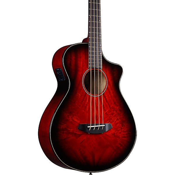 Breedlove Pursuit Exotic S Concert CE Myrtlewood Acoustic-Electric Bass Sunset Burst