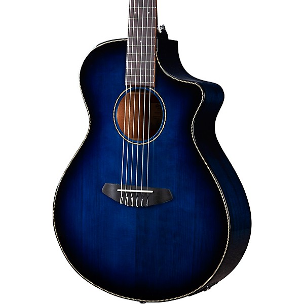 Breedlove Discovery S Concert Nylon CE European Spruce-African Mahogany Acoustic-Electric Guitar Twilight Burst