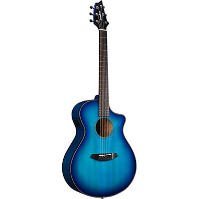 Breedlove Discovery S Concert European Spruce-African Mahogany Acoustic-Electric Guitar Denim Burst for sale