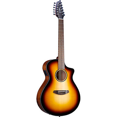 Breedlove Discovery S Concert 12-String Ce European Spruce-African Mahogany Acoustic-Electric Guitar Edge Burst for sale