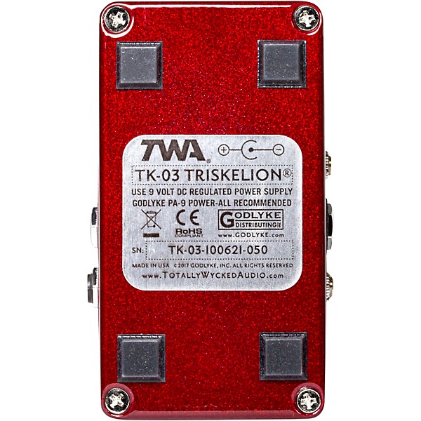 TWA Triskelion Harmonic Energizer Mk. III Effects Pedal Red