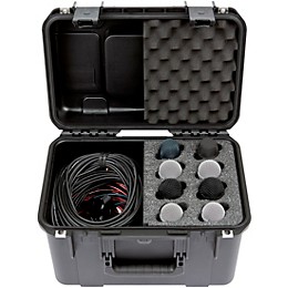 SKB 3i-1610-MC8 iSeries Case for 8 Microphones with Storage Compartment