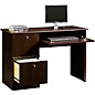SAUDER Workstation Computer Desk for Recording and Content Creation Cinnamon Cherry