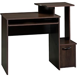 SAUDER Workstation Computer Desk with CPU Storage Space for Gaming and Content Creation Cinnamon Cherry