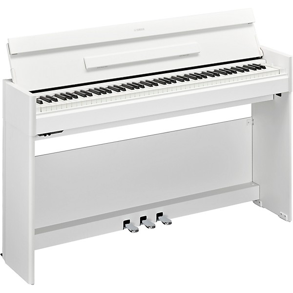 Open Box Yamaha Arius YDP-S55 Console Digital Piano Level 2 White Walnut 197881104863