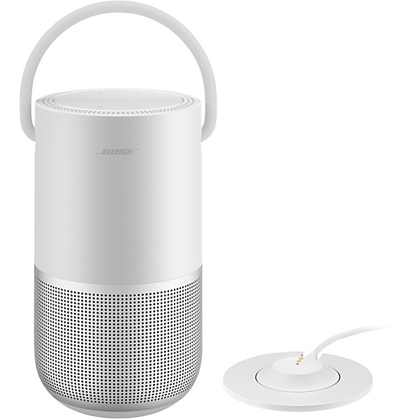 Bose Portable Smart Speaker Charging Cradle Luxe Silver