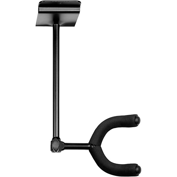 Levy's LVY-SLATSTRIPHNGR5-BLK Wall-Mounted 5-Space Slatwall Guitar Hanger in Black
