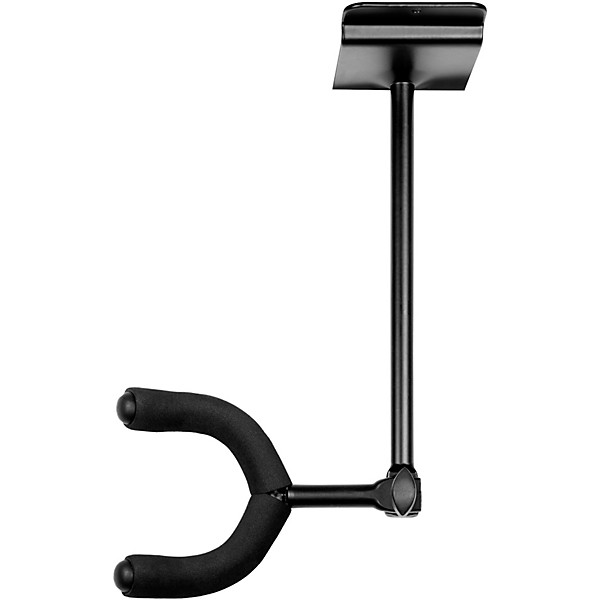 Levy's LVY-SLATSTRIPHNGR5-BLK Wall-Mounted 5-Space Slatwall Guitar Hanger in Black