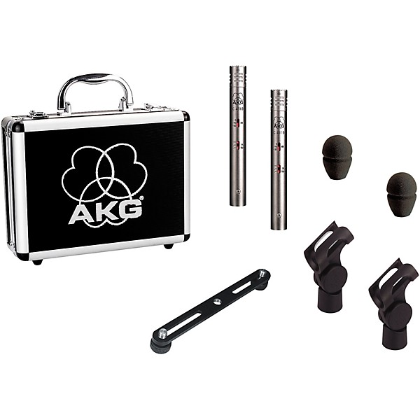 AKG C451 B Small-Diaphragm Condenser Microphone - Matched Stereo Pair Black