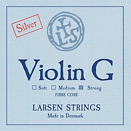 Larsen Strings Original Violin G Stri... Larsen Strings Original Violin G String 4/4 Size Silver Wound, Heavy Gauge, Ball End