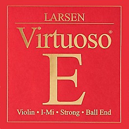 Larsen Strings Virtuoso Violin E Stri... Larsen Strings Virtuoso Violin E String 4/4 Size Carbon Steel, Heavy Gauge, Ball End