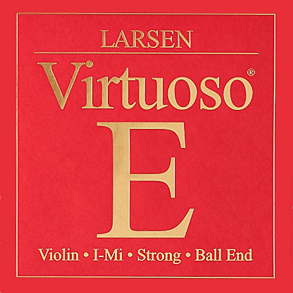 Larsen Strings Virtuoso Violin E String 4/4 Size Carbon Steel, Heavy Gauge, Ball End