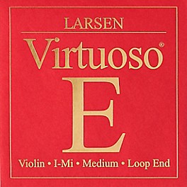 Larsen Strings Virtuoso Violin E Str... Larsen Strings Virtuoso Violin E String 4/4 Size Carbon Steel, Medium Gauge, Loop End