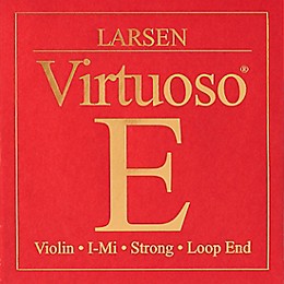 Larsen Strings Virtuoso Violin E String 4/4 Size Carbon Steel, Heavy Gauge, Loop End