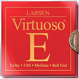 Larsen Strings Virtuoso Violin String Set 4/4 Si... Larsen Strings Virtuoso Violin String Set 4/4 Size Medium Gauge, Ball End